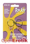 Bitchy Butterfly Nipple Rings - Fluttering Pink (Scala - ToyJoy)