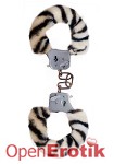 Furry Fun Cuffs - Zebra Plush (Scala - ToyJoy)