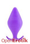 Butt Plug with Handle - Medium - Purple (Shots Toys)