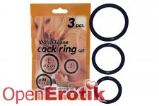 Silicone Cock Ring Set - 3 Stck