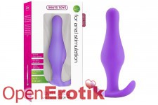 Butt Plug with Handle - Large - Purple 