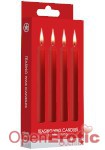 Teasing Wax Candles - Parafin - 4-pack - Red (Shots Toys - Ouch!)