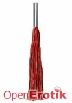 Whip Leather Metal Long Red (Shots Toys - Ouch!)