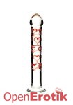 Red Hearts Glass Dildo (Adam & Eve)