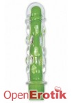 Neon Glass Vibrator - Caress - Green (Pipedream)