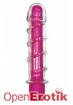 Neon Glass Vibrator - Natural Swirl - Pink (Pipedream)