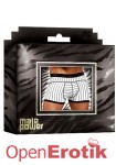 Lo Rise Panel Short Black-White Stripe - Extra Large (Male Power - Batter Up)