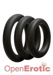 OptiMALE - 3 C-Ring Set - Thick - Black (Doc Johnson)