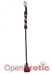 Heart Leather Black with Purple Stripes (Shots Toys - Ouch!)