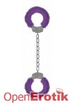 Beginners Furry Leg Cuffs - Purple (Shots Toys - Ouch!)