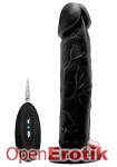 Vibrating Realistic Cock with Remote Control - 8 Zoll - Black (RealRock)