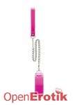 Pink Translucent Slave Collar with Velcro (Bad Romance Toys)