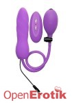 Inflatable Vibrating Silicone Twist - Purple (Shots Toys - Ouch!)