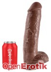 11 Inch Cock - with Balls - Brown (Pipedream - King Cock)