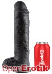 11 Inch Cock - with Balls - Black (Pipedream - King Cock)