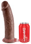 10 Inch Cock - Brown (Pipedream - King Cock)