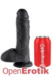 8 Inch Cock - with Balls - Black (Pipedream - King Cock)