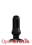 Buttplug - Rubber - 4 Inch - Model 4 - Black (Bottom Line)