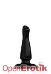 Buttplug - Rubber - 4 Inch - Model 3 - Black (Bottom Line)