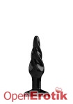 Buttplug - Rubber - 4 Inch - Model 5 - Black (Bottom Line)