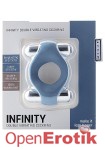 Infinity - Double Vibrating Cockring - Blue (Shots Toys - Mjuze)