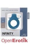 Infinity - Single Vibrating Cockring - Blue (Shots Toys - Mjuze)