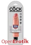 6 Inch Vibrating Stiffy - Skin (Pipedream - King Cock)