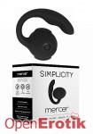 Mercer - Anal Bullet Vibrator - Black (Shots Toys - Simplicity)
