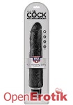 10 Inch Vibrating Stiffy - Black (Pipedream - King Cock)