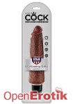 8 Inch Vibrating Stiffy - Brown (Pipedream - King Cock)