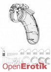 Model 03 - Chastity - 4.5 Inch - Cock Cage - Transparent (Shots Toys - Mancage)