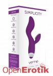 Verne - G-Spot and Clitoral Vibrator - Purple (Shots Toys - Simplicity)