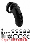 Model 04 - Chastity - 4.5 Inch - Cock Cage - Black (Shots Toys - Mancage)