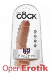 8 Inch Cock with Balls - Tan (Pipedream - King Cock)
