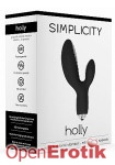 Holly - G-Spot and Clitoral Vibrator - Black (Shots Toys - Simplicity)