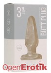 Butt Plug - Basic - 3 Inch - Glass (Shots Toys - Plug and Play)