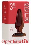 Butt Plug - Basic - 3 Inch - Acrylic (Shots Toys - Plug and Play)