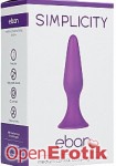 Eban - Medium Conical Butt-Plug - Purple (Shots Toys - Simplicity)
