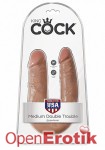 Medium Double Trouble - Tan (Pipedream - King Cock)