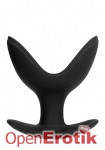 Butt Plug - Split 5 - 4 Inch - Black (Shots Toys - Plug and Play)