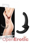 Silicone Strapless Strapon - Black (Shots Toys - Ouch!)