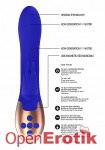 Heating Rabbit Vibrator - Opulent - Blue (Shots Toys - Elegance)