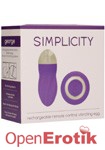 George - Rechargeable Remote Control Vibrating Egg Flower - Purple (Shots Toys - Simplicity)