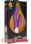 Ignite - Rechargeable Heating G-Spot Rabbit Vibrator - Purple (Shots Toys - Heat)