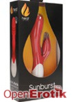 Sunburst - Rechargeable Heating G-Spot Rabbit Vibrator - Red (Shots Toys - Heat)