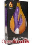 Passion - Rechargeable Heating G-Spot Rabbitt Vibrator - Purple (Shots Toys - Heat)