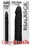 Penis Extender - 17,5 cm - Black (RealRock)