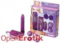 Clear Vibratorkit - purple 