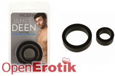 James Deen Cock Ring - Double Pack - Black 