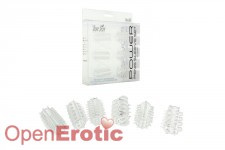 Power Stretchy Penis Sleeve 6 Pieces Set - Clear 